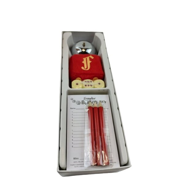 Vintage Frangelico Bunco Set Party Dice Game (New) Advertising - Picture 3 of 10